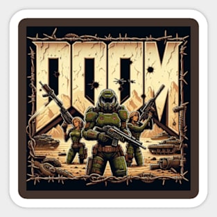 Doom Army Sticker